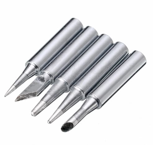 5pcs Metal 900M-T Soldering Iron Tips Set 42mm — image 1