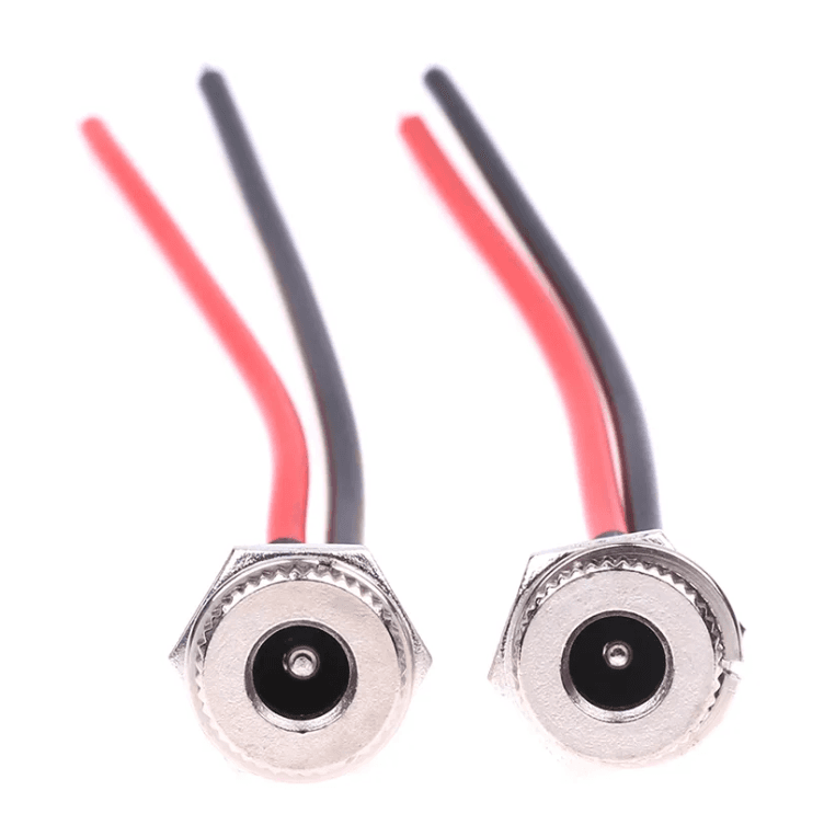 DC-099 5.5*2.1/5.5*2.5mm DC Power Socket with soldered wire — image 1