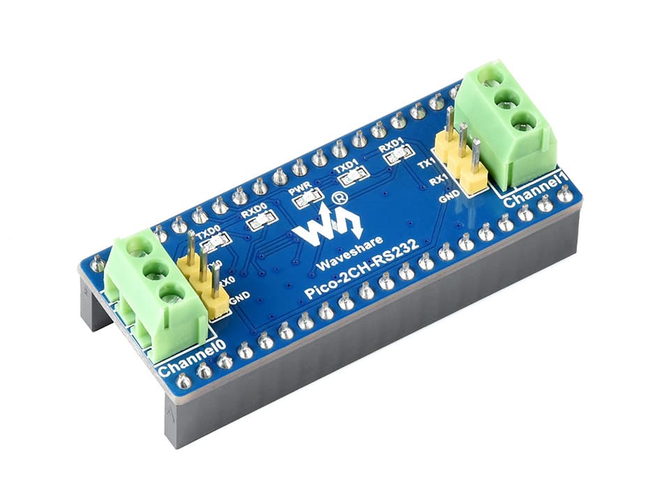 2-Channel RS232 Module for Raspberry Pi Pico, SP3232EEN Transceiver, UART To RS232 — image 1