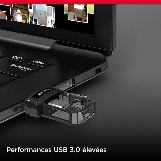 Sandisk Ultra m3.0 USB Micro 64GB for PC & OTG — image 1