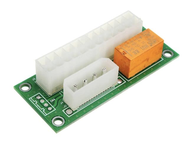 ATX 24Pin Dual PSU Power Supply Sync Starter Extender Cable Connector For BTC Miner Machine — image 1