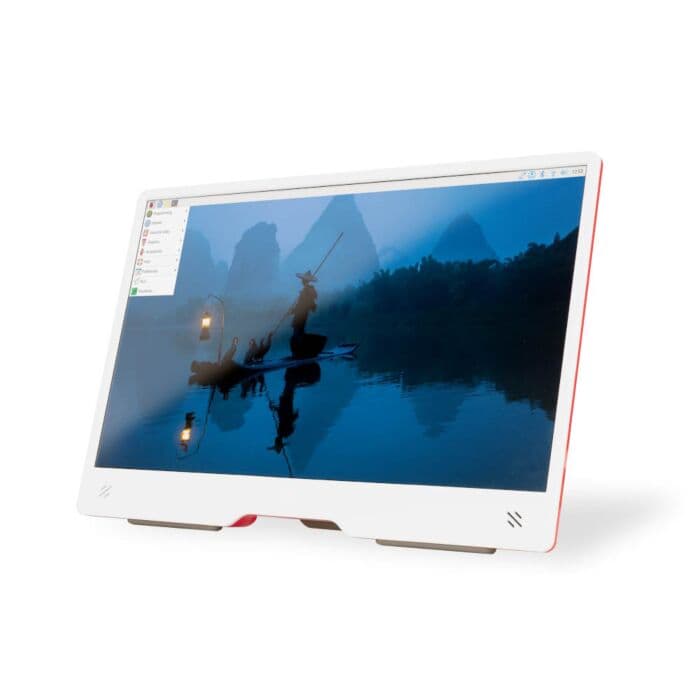 Raspberry Pi Monitor Red/White 15.6" Full HD — image 1
