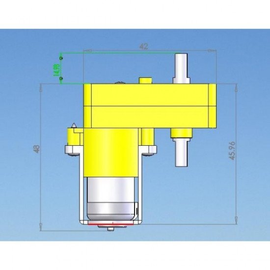 Moteur à engrenages micro-cc 48: 1