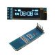 0,91 pouces DC 5V 3.3V 128x32  LCD OLED Module d'affichage Bleu 