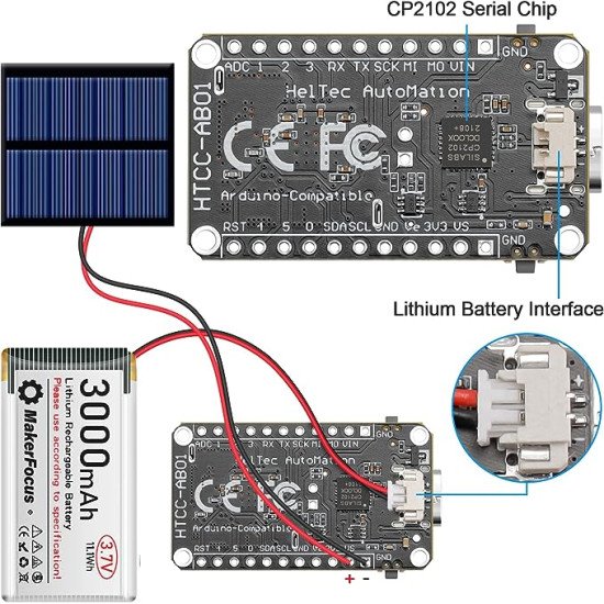 Module de communication LoRaWAN SX1262 Module 868-915 IoT ASR6501 MCU 128KB