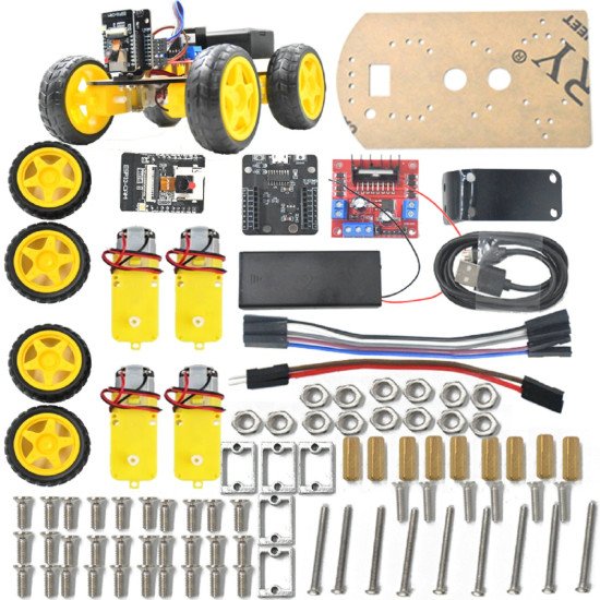 ESP32 Cam 4WD Kit de voiture robot intelligent