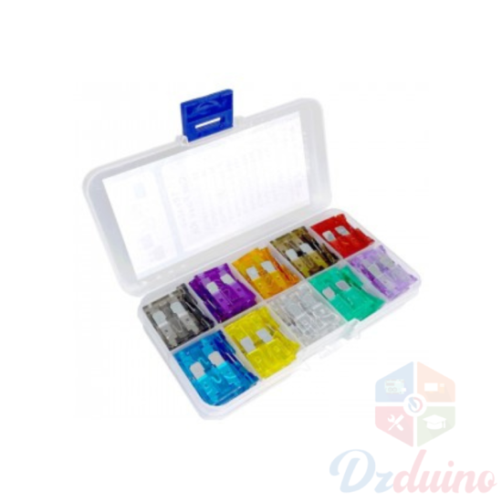 KIT D’ASSORTIMENT DE FUSIBLES 10 VALEUR 