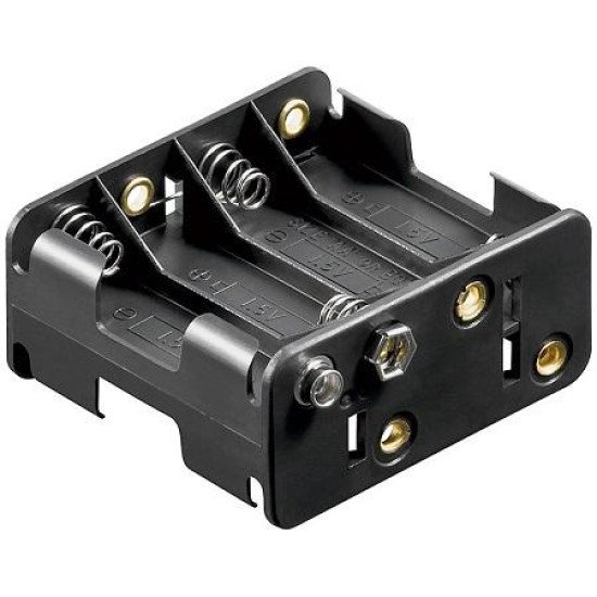 Support de batterie 4x2 8xAA avec connecteur 9V