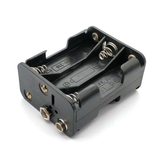 Support de batterie 3x2 6xAA  avec connecteur 9V