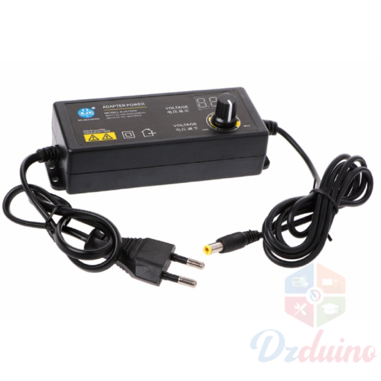 Adaptateur réglable 120 W 3-12 V 10 A avec affichage de la tension