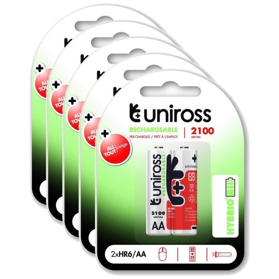 Uniross  Piles rechargeables 2XHR6/AA 1.2V 2100