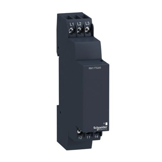 RELAIS DE CONTROLE DE PHASE ZELIO CONTROL,ORDRE ET ABSENCE DE PHASE,TRIPHASE, 208-480 VARM17TG00