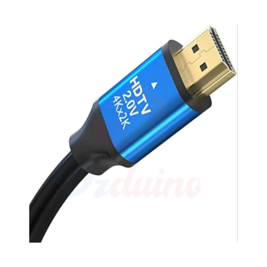 Câble HDMI en cuivre noir 1,5 mètre 4k, 10,2 Gbps