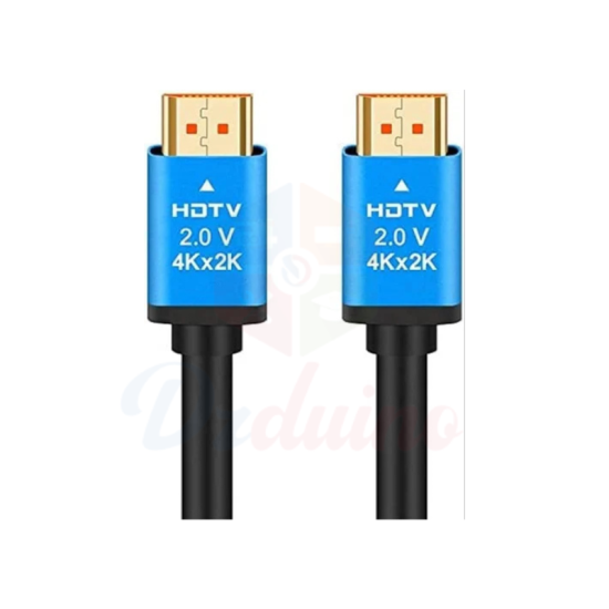 Câble HDMI en cuivre noir 1,5 mètre 4k, 10,2 Gbps