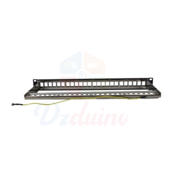 Panneau de brassage RJ45 – 1U / 19" - 24 ports 