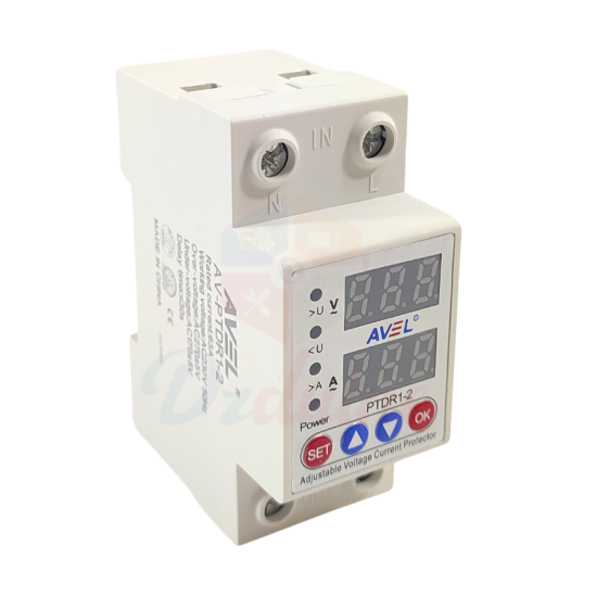 Dispositif de protection intensité et voltage 63A Réglable AVELE AV-PTDR-1-2