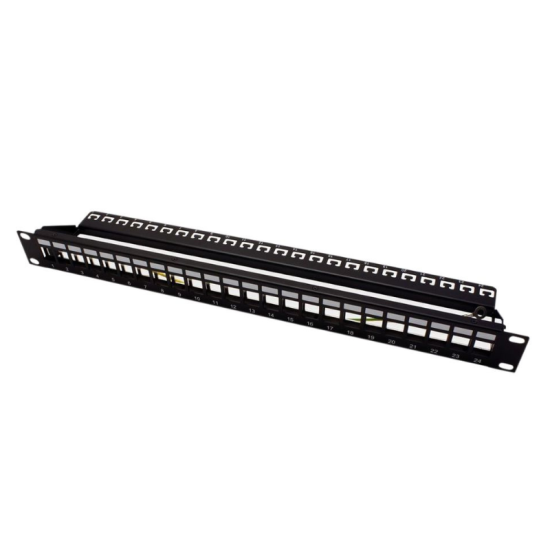 ROLINE 26.11.0360 Patch Panel Vide Compatible Noyau Keystone 24Ports