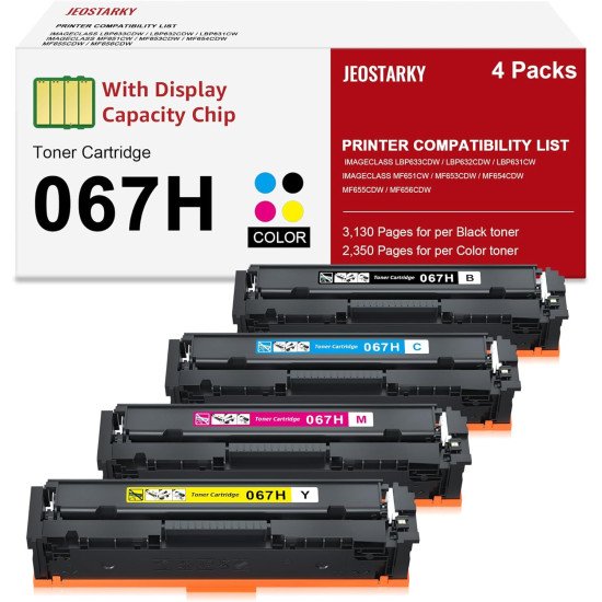 Toner Compatible CANON 067H, MF656Cdw LBP632Cdw MF654Cdw