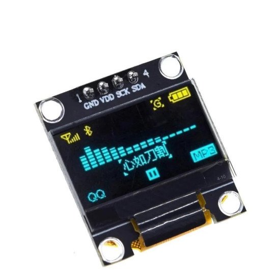 Module d’affichage OLED 0.96 inch 4pin 128X64 Jaune + Bleu