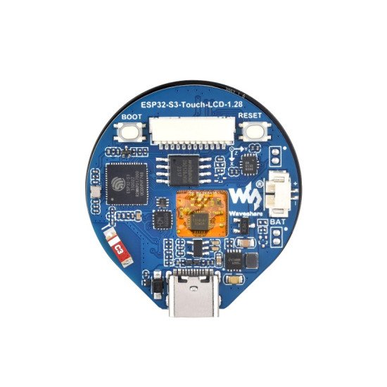 Carte de développement ESP32-S3, avec écran LCD tactile rond de 1,28 pouce, taille compacte, accéléromètre et capteur gyroscopique