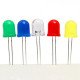 10mm LED  F10 Rouge, Vert, Jaune, Blue, Blanc